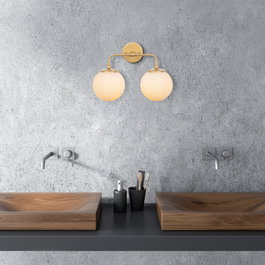 Opviq Horn - 12210 Lámpara de pared dorada